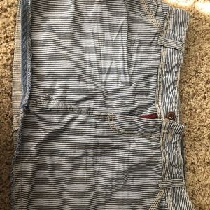 Conductor style mini skirt